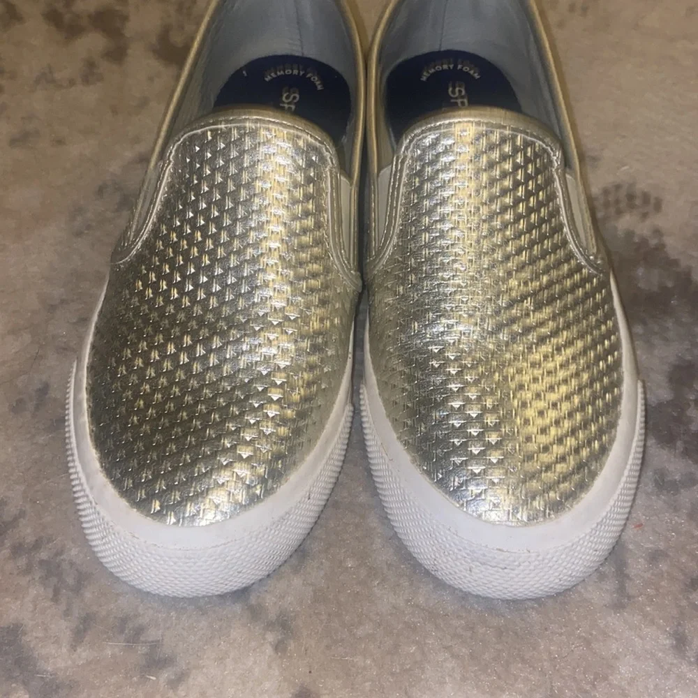 Silver Sperrys - Picture 3 of 5
